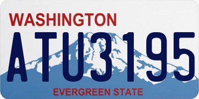 WA license plate ATU3195