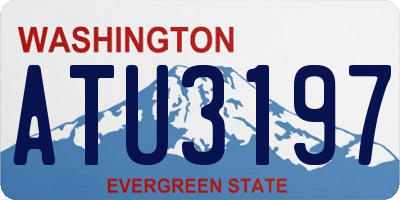 WA license plate ATU3197