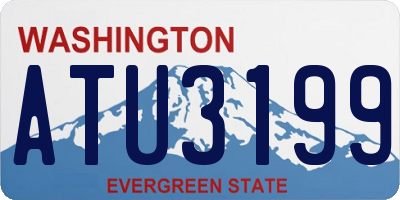 WA license plate ATU3199
