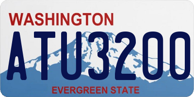 WA license plate ATU3200