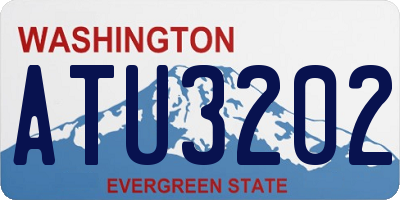 WA license plate ATU3202