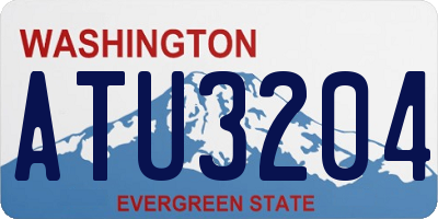 WA license plate ATU3204