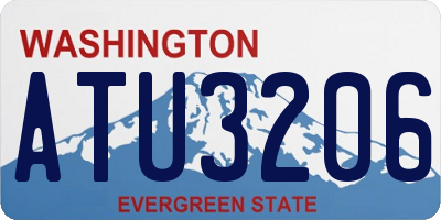 WA license plate ATU3206