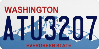 WA license plate ATU3207