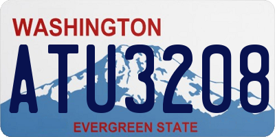 WA license plate ATU3208
