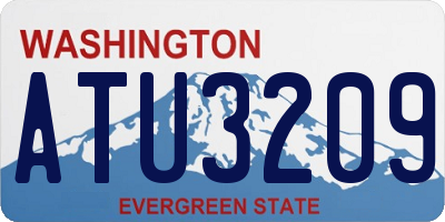 WA license plate ATU3209