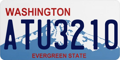 WA license plate ATU3210