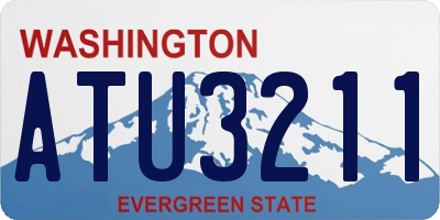 WA license plate ATU3211