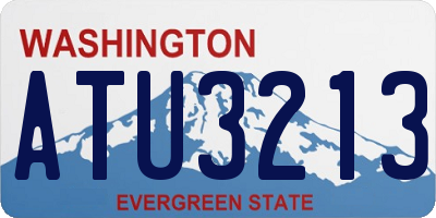 WA license plate ATU3213