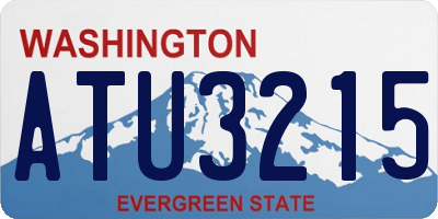 WA license plate ATU3215