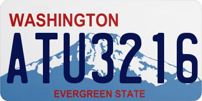 WA license plate ATU3216