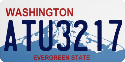WA license plate ATU3217