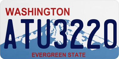 WA license plate ATU3220