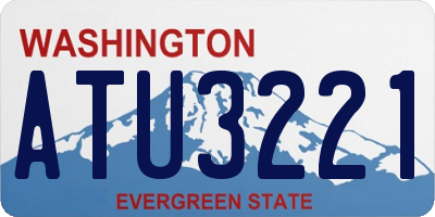 WA license plate ATU3221