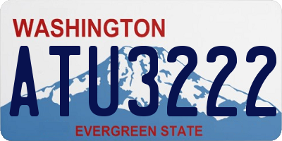WA license plate ATU3222