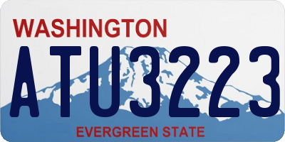 WA license plate ATU3223