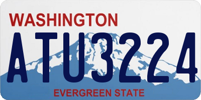 WA license plate ATU3224