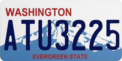 WA license plate ATU3225