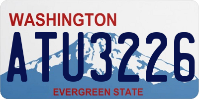 WA license plate ATU3226