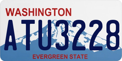 WA license plate ATU3228