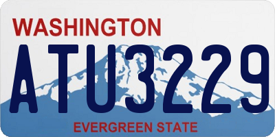 WA license plate ATU3229