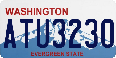 WA license plate ATU3230