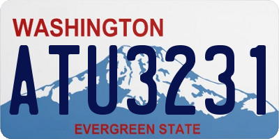 WA license plate ATU3231