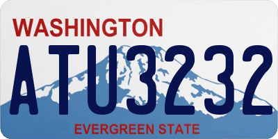 WA license plate ATU3232