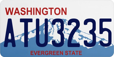 WA license plate ATU3235