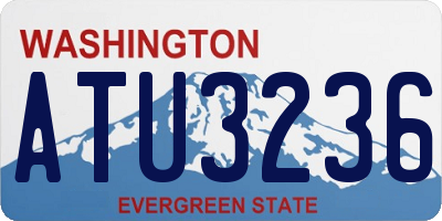 WA license plate ATU3236