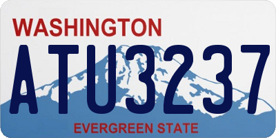 WA license plate ATU3237