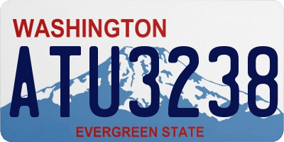 WA license plate ATU3238