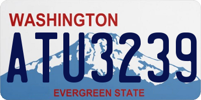 WA license plate ATU3239