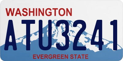 WA license plate ATU3241