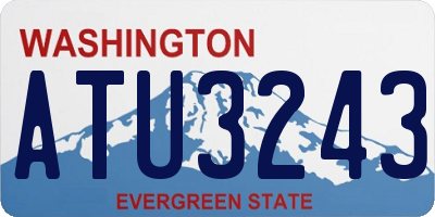 WA license plate ATU3243