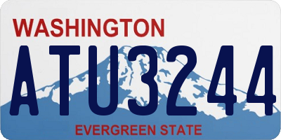 WA license plate ATU3244