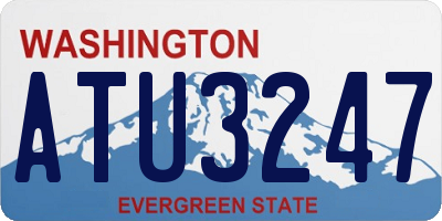 WA license plate ATU3247