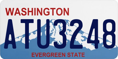 WA license plate ATU3248