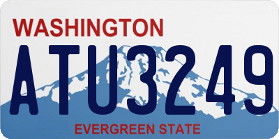 WA license plate ATU3249