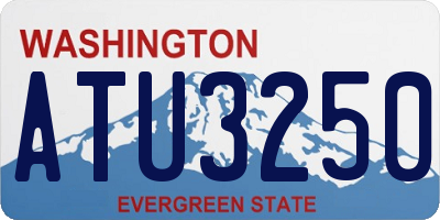 WA license plate ATU3250