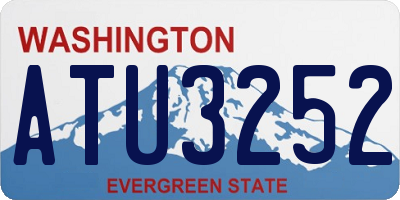 WA license plate ATU3252
