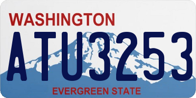 WA license plate ATU3253