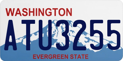 WA license plate ATU3255