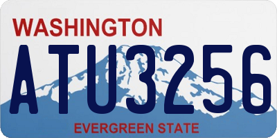 WA license plate ATU3256