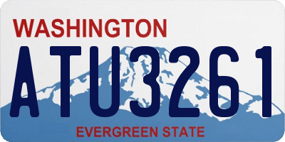WA license plate ATU3261