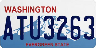 WA license plate ATU3263
