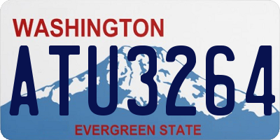 WA license plate ATU3264