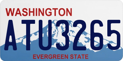 WA license plate ATU3265