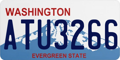 WA license plate ATU3266