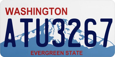 WA license plate ATU3267